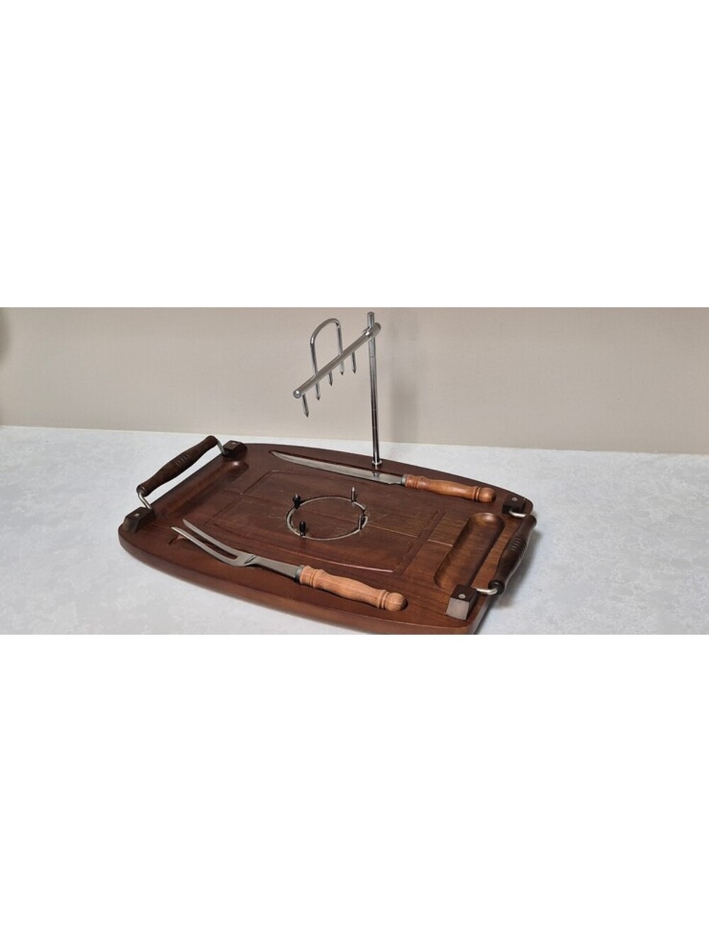 Vintage Deluxe Solid Hardwood Carving Board Set - model 321-703